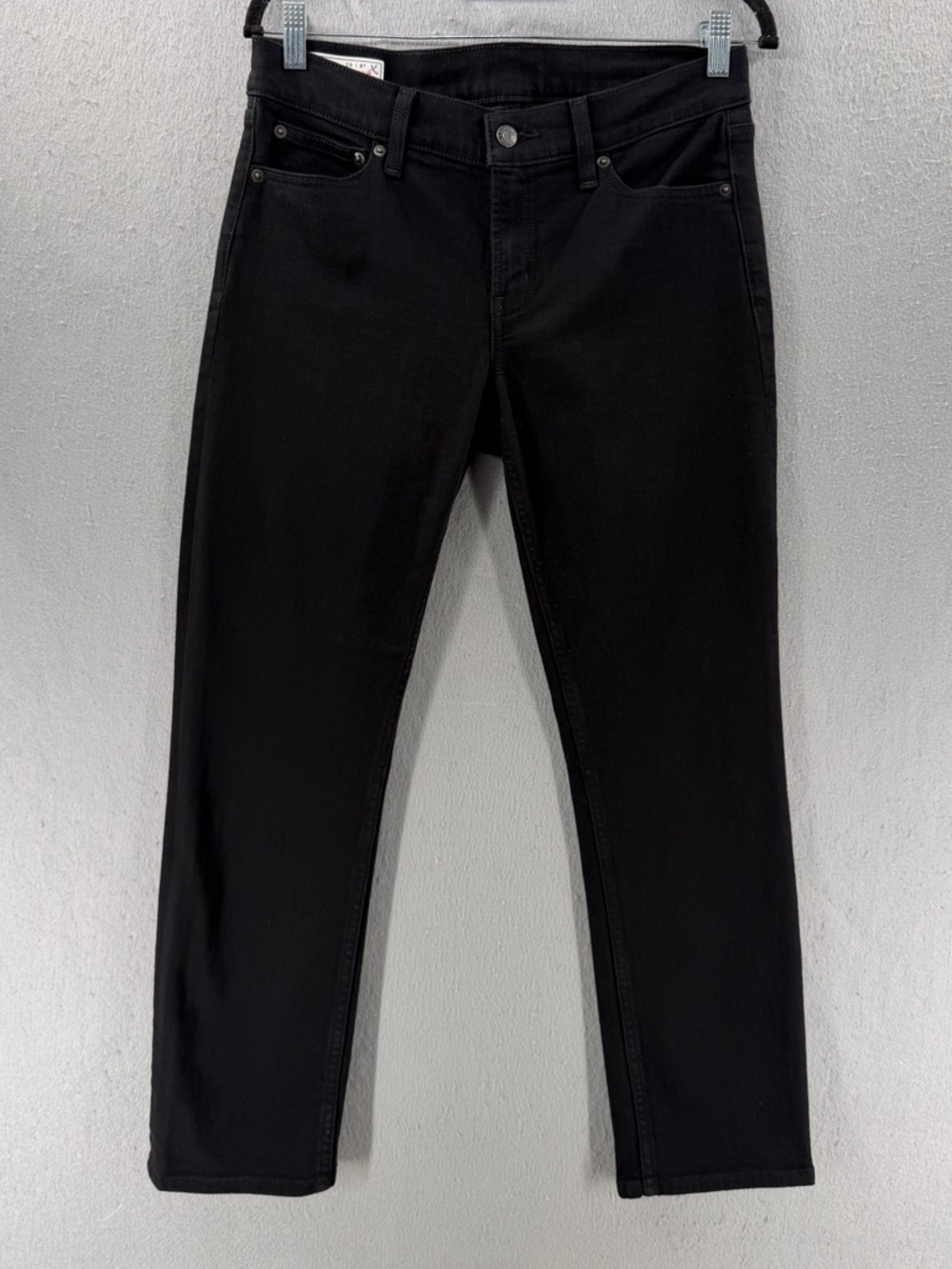 Gap Vintage Slim‎ Low Rise Jeans Womens 8/29 Black Denim Stretch Y2K Minimalist